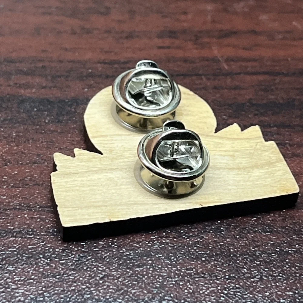 Vancouver Canada Science World Wooden Lapel Hat‎ Pin